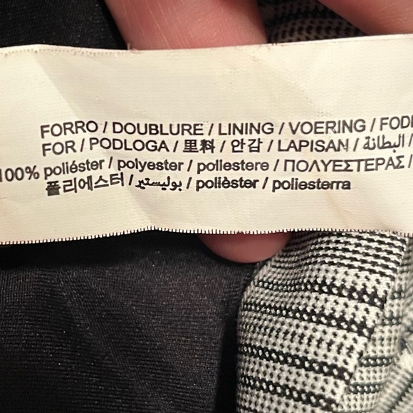 🖤 Zara Gray Plaid Mini Dress Blazer Style | Size XL | runs small - Picture 11 of 11